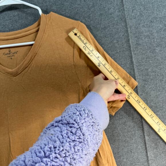 Cuddl Duds Cotton Core V-Neck Dress Honey Size Small - Picture 8 of 13